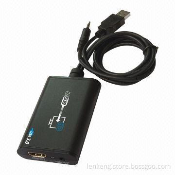 New USB 3.0 to HDMI Full HD 1080P Audio Adapter Video Converter for HDTV LCD PC, Lenkeng